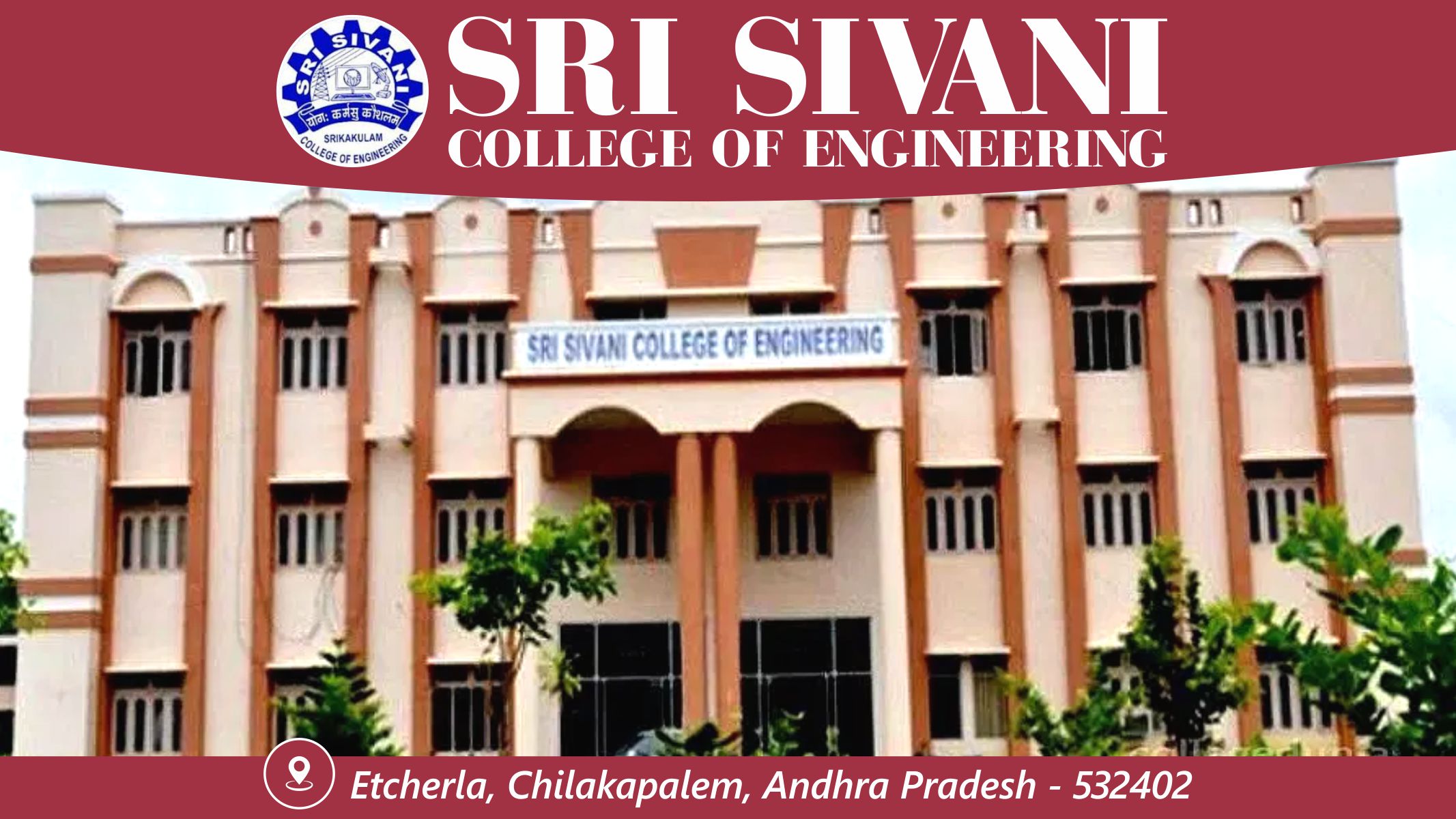 out side view of Sri Sivani College Of Engineering